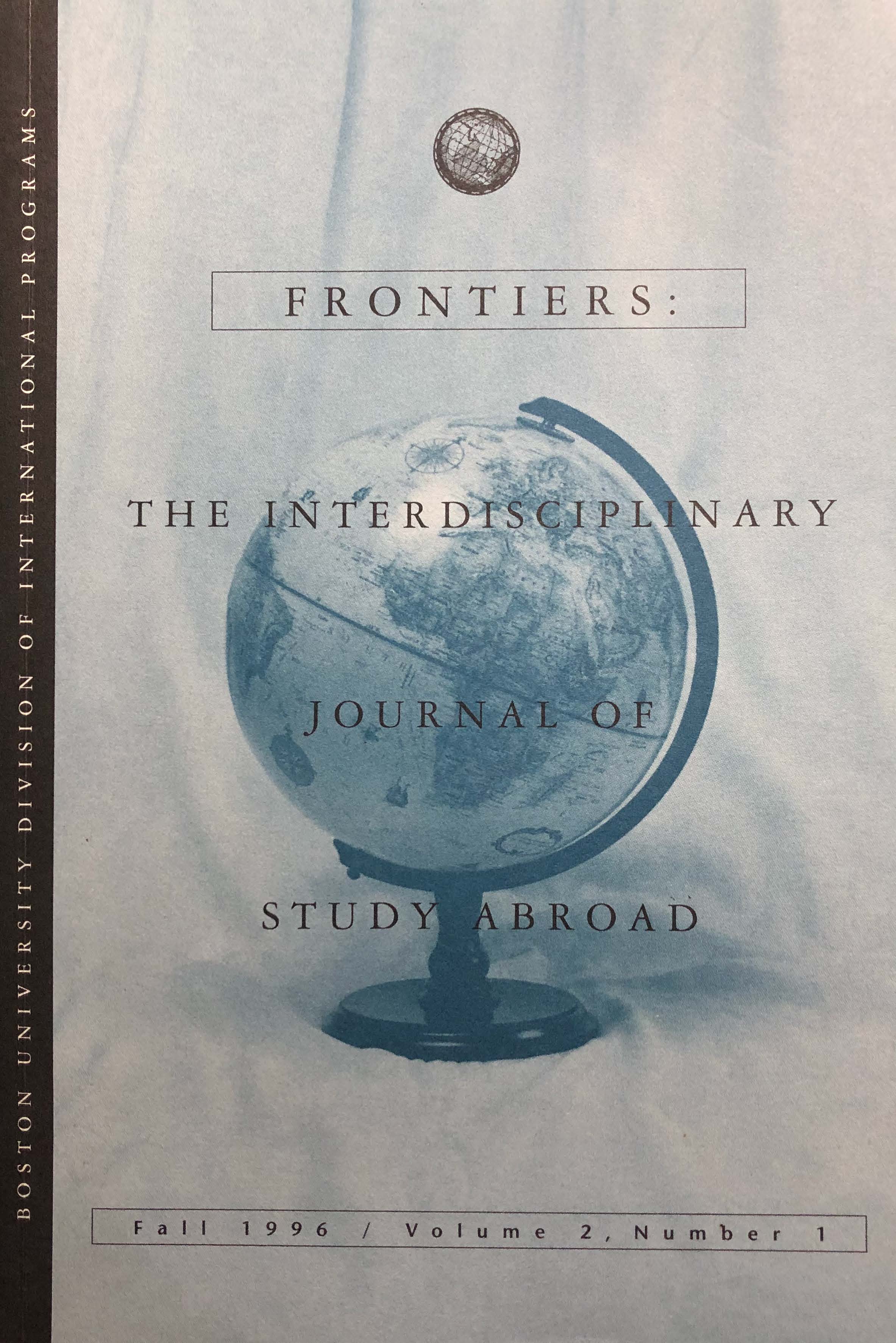 Frontiers: The Interdisciplinary Journal of Study Abroad
